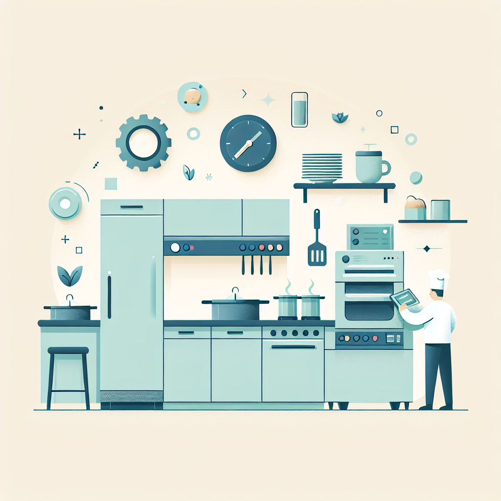 Moderne Grossküchen-Technik aus Edelstahl in einem Restaurant