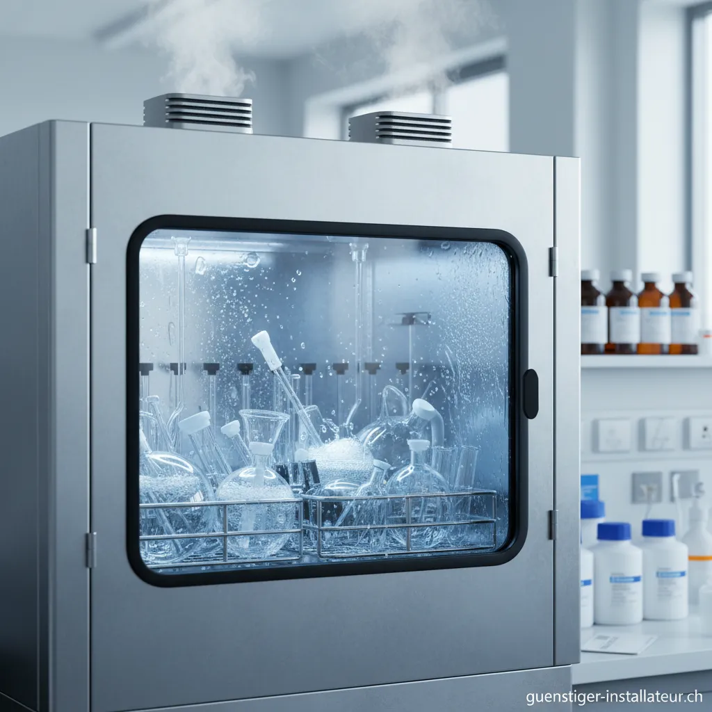 Moderner Laborspüler in einem Forschungslabor