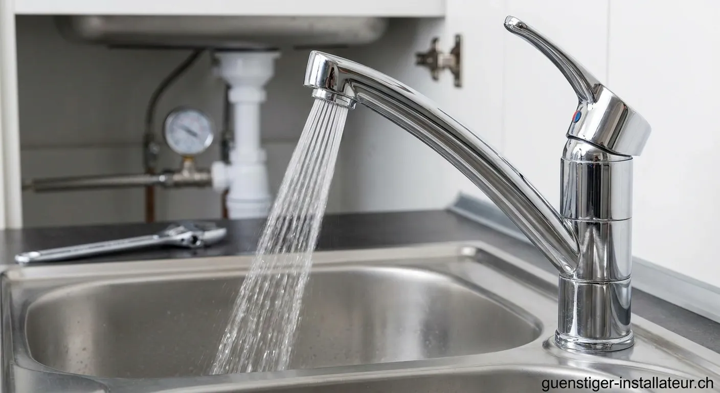 Erhöhung des Wasserdrucks am Küchenhahn